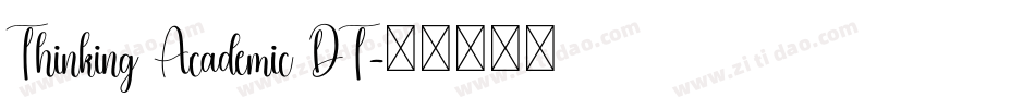 Thinking Academic DT字体转换